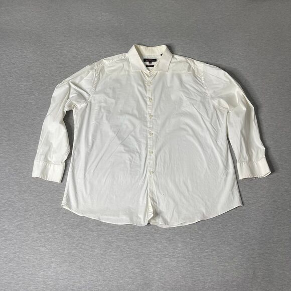 The Original Ben Sherman Men’s Solid White Button-Up Dress Shirt - Picture 11 of 11